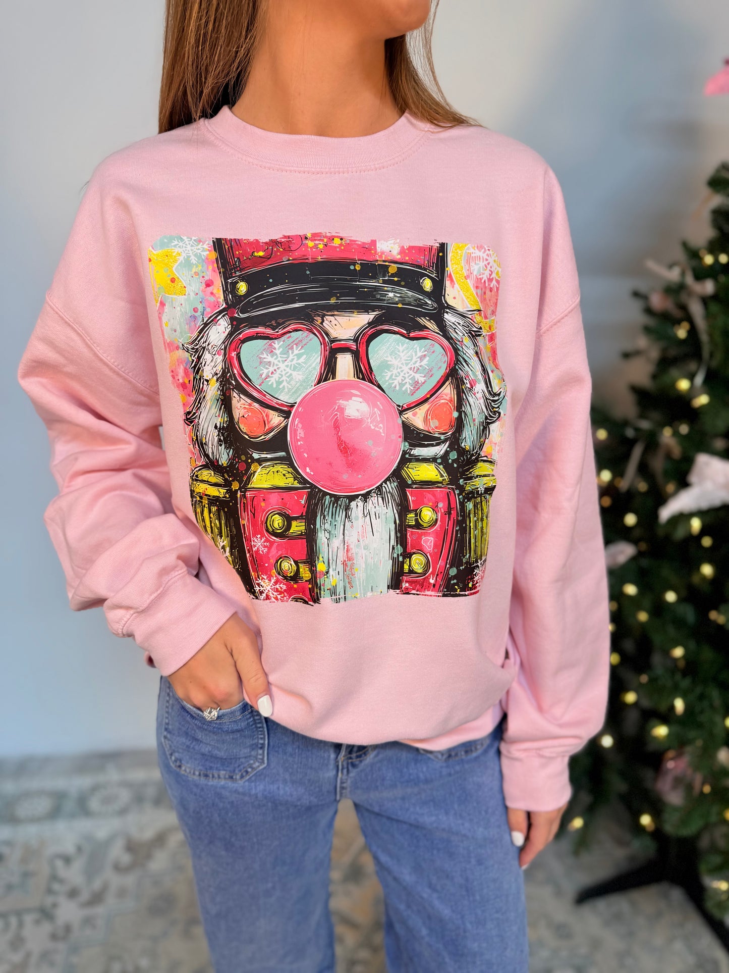 Bubble Gum Pink Nutcracker Sweatshirt