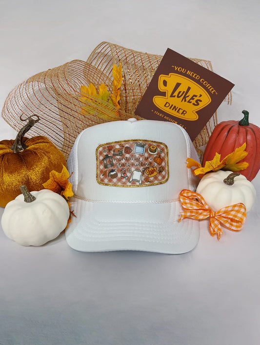 Mentally In Stars Hollow White Otto Trucker Hat
