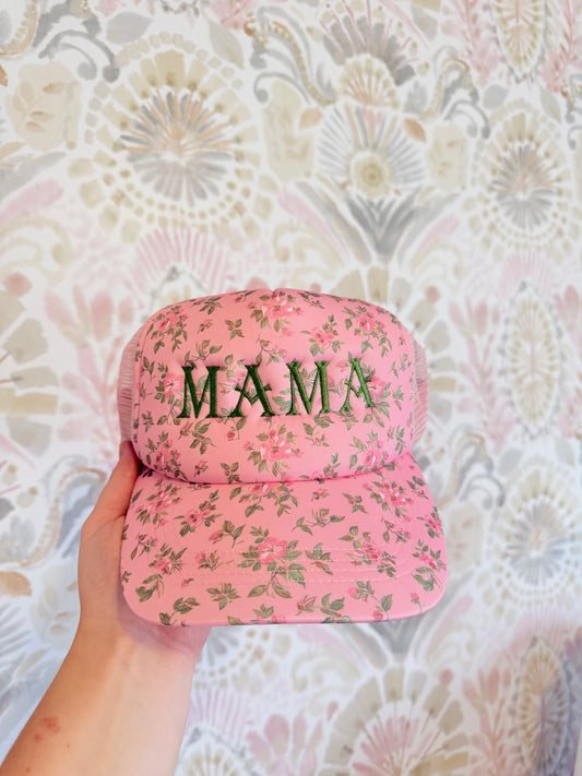 Floral MAMA hat