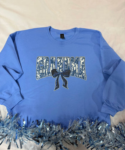 Blue Willow “Grandma” Sweatshirt
