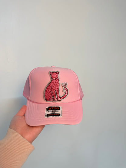 Pink Cheetah Tini Trucker Hat