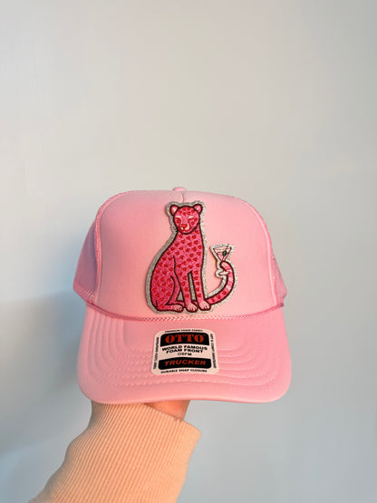 Pink Cheetah Tini Trucker Hat
