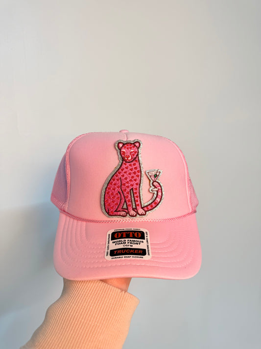 Pink Cheetah Tini Trucker Hat