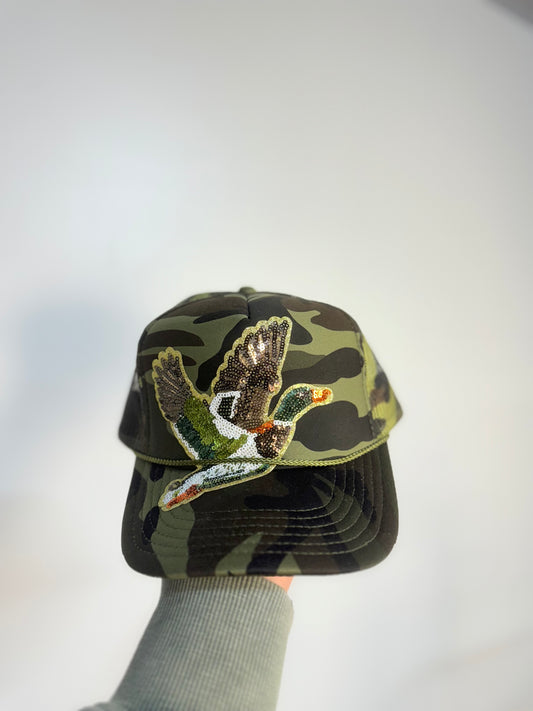 Dark Camo Sequin Mallard