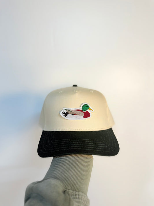 Green White Duck Baseball Cap