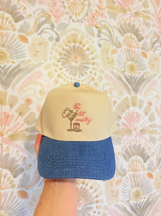 Tini Bit Country Denim Trucker Hat