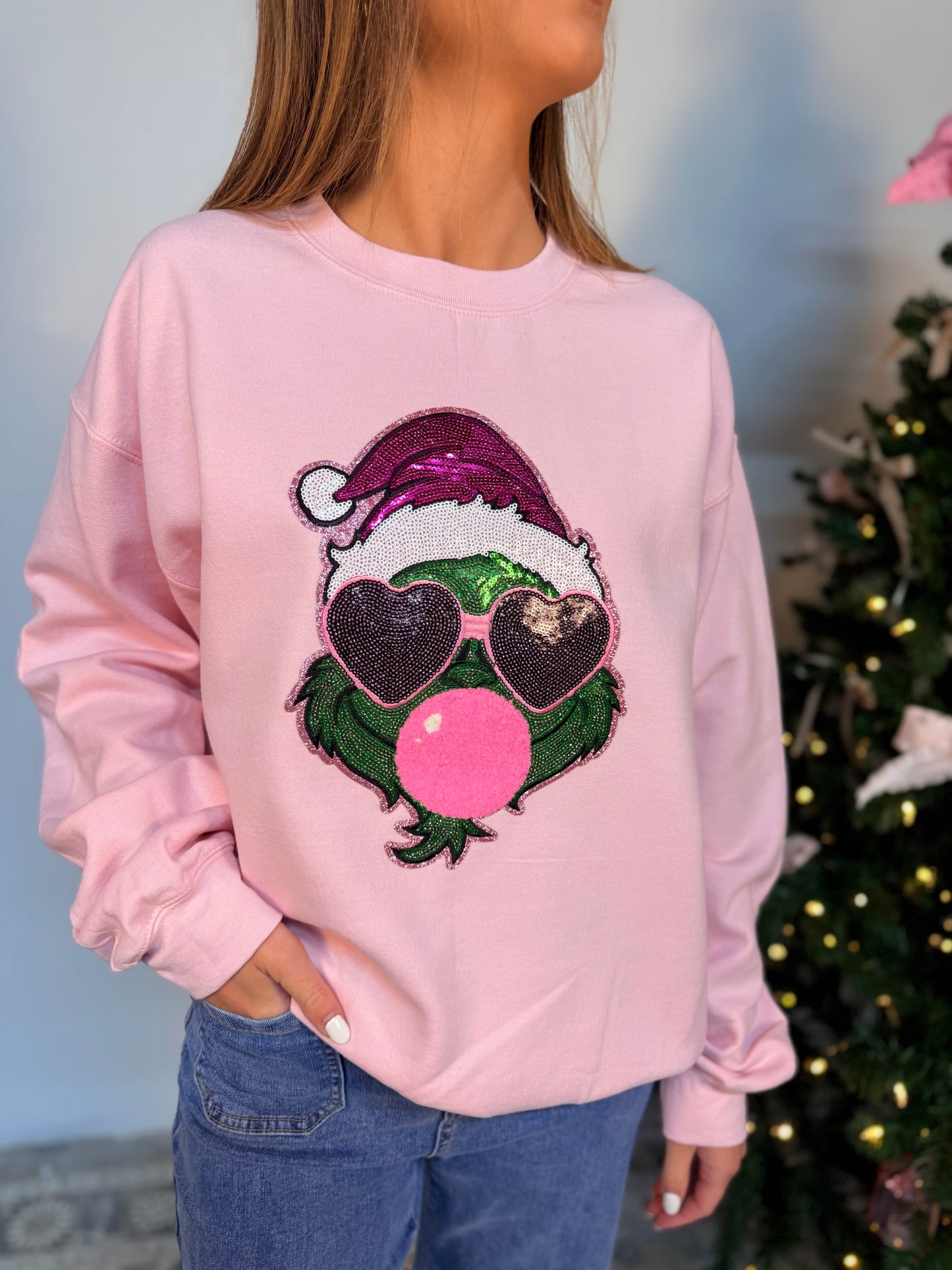 Too Cute To Be A Grinch Sweatshirt