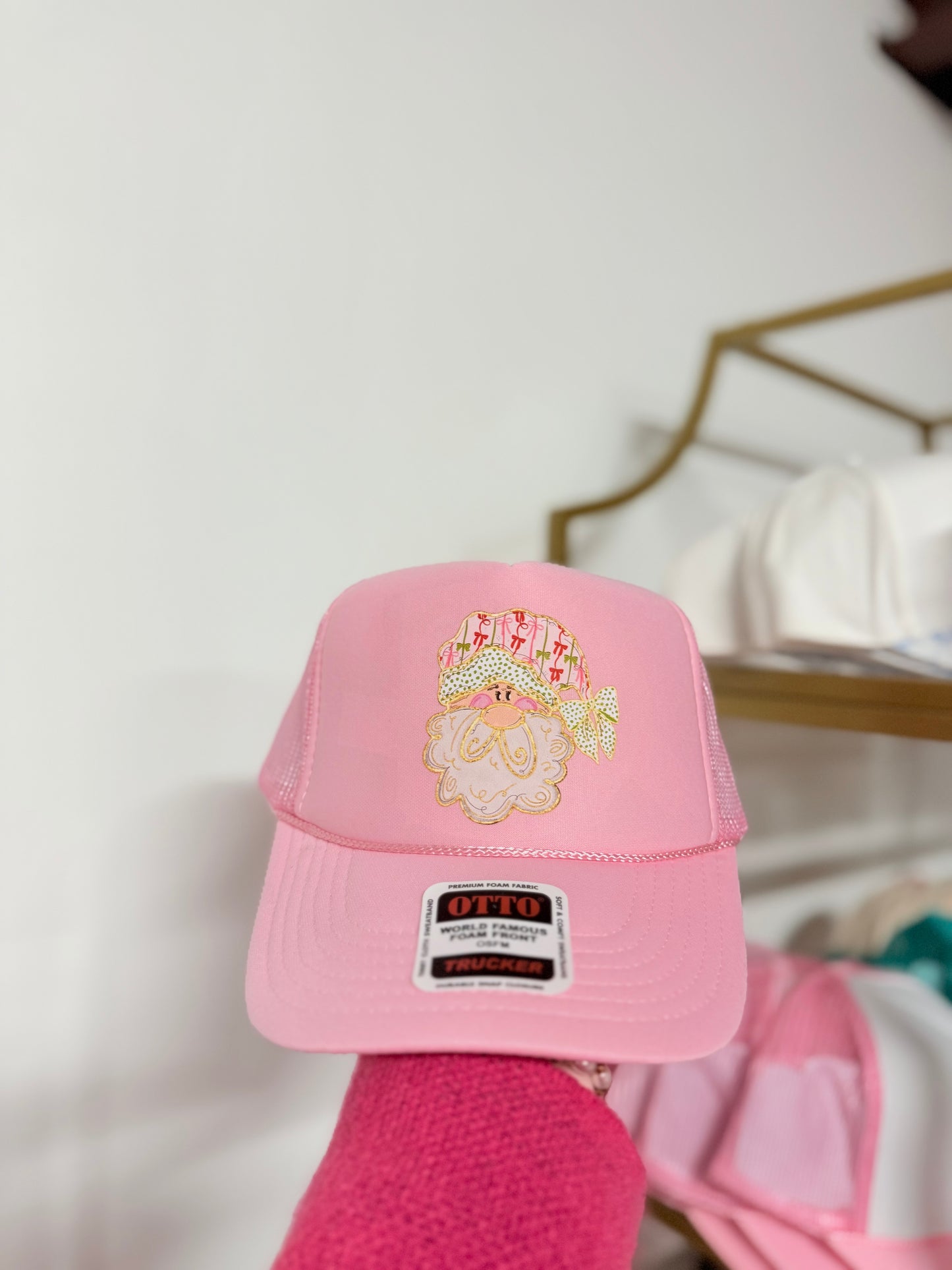 Santa Baby Pink Trucker Hat