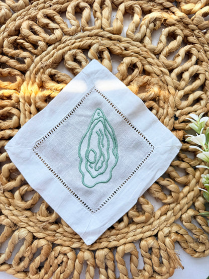 Coastal Cocktail Embroidered Napkins