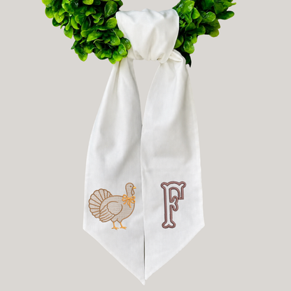 Turkey Wreath Sash