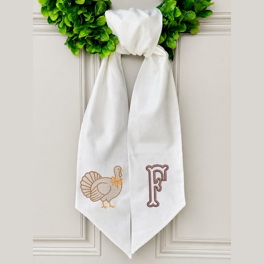 Turkey Wreath Sash